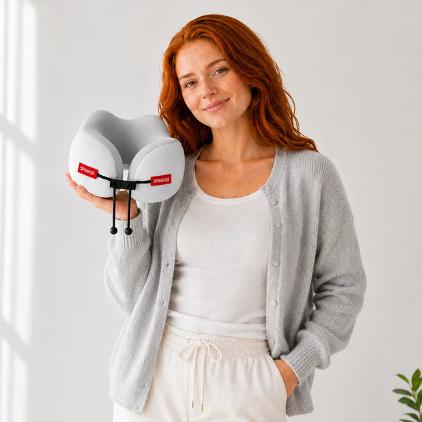 SPINASIS Ergonomic Travel Neck Pillow - SPINASIS