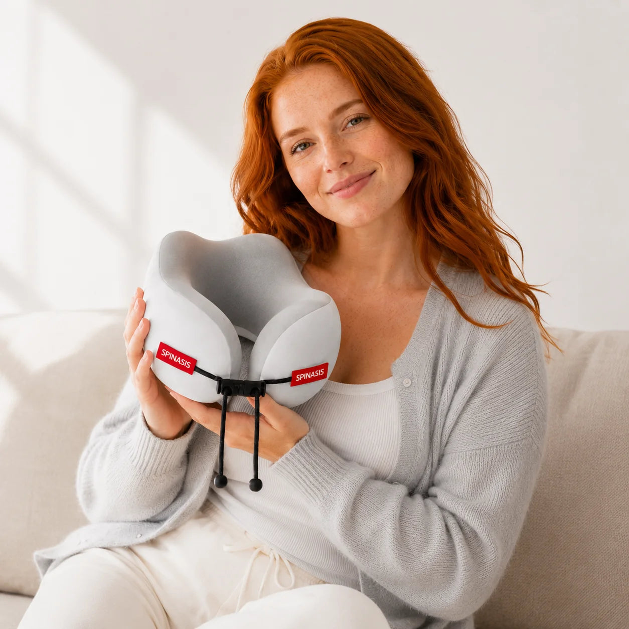 SPINASIS Ergonomic Travel Neck Pillow - SPINASIS